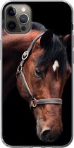 Coque iPhone 12 Pro Max - Cheval - Licou - Marron - Coque de téléphone en Siliconen