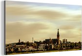 Wanddecoratie Metaal - Aluminium Schilderij Industrieel - Skyline - Nijmegen - Nederland - 40x20 cm - Dibond - Foto op aluminium - Industriële muurdecoratie - Voor de woonkamer/slaapkamer