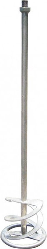 Agitateur galvanisé avec pointe de mélange en spirale, raccord M14.
