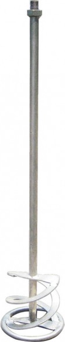 FERM - PMA1004 - Roerstaaf - 120x680mm - M14 - aansluiting - Voor - Lijm - Cement - Verf - Gegalvaniseerd staal - met - poedercoating - Universeel - Zeer geschikt voor - FERM verf/cementmengers - PMM1006 - PMM1010 - Mortelmixer - Lijm menger
