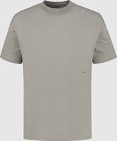 Purewhite -  Heren Relaxed Fit    T-shirt  - Bruin - Maat XS