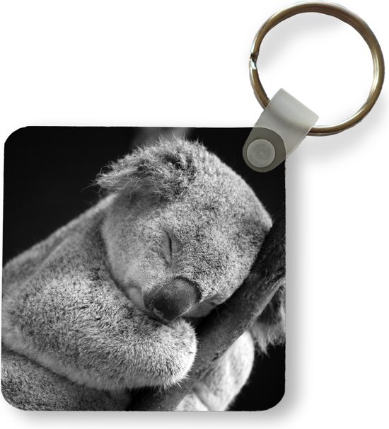 Sleutelhanger - Uitdeelcadeautjes - Koala - Tak - Zwart - Kids- Jongens - Meisjes - Plastic