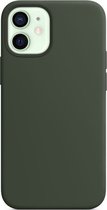 Mobiq - Siliconen MagSafe Hoesje iPhone 12 Pro Max 6.7 inch | Groen