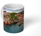 Mok - Luchtfoto op de stadsmuren Dubrovnik - 350 ML - Beker