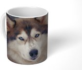 Mok - Koffiemok - Portret van een Husky - Mokken - 350 ML - Beker - Koffiemokken - Theemok