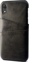 Mobiq - Leather Snap On Wallet iPhone XS Max Hoesje - zwart