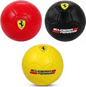 Voetbal Ferrari maat 5 rood/geel/zwart (1 stuk)