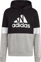 Adidas Essentials Fleece Colorblock Trui / Hoodie - Zwart Heren - Maat S