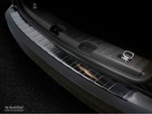 Zwart RVS Achterbumperprotector passend voor Volkswagen Caddy 2004-2015 & FL 2015-2020 'Ribs'