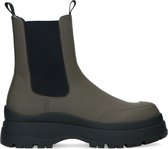 Sacha - Dames - Khaki chelsea boot met grove zool - Maat 39