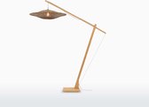 GOOD&MOJO Vloerlamp Bali - Bamboe/Zwart - 19x87x207cm - Scandinavisch,Bohemian - Staande lampen voor Woonkamer - Slaapkamer