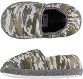 Jongens instap slippers/pantoffels army groen maat 29-30