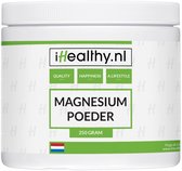 iHealthy Magnesium bisglycinaat in poedervorm | 250 gram (lemon)