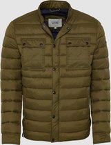 Padded Quilted Blouson Olive Regular Fit