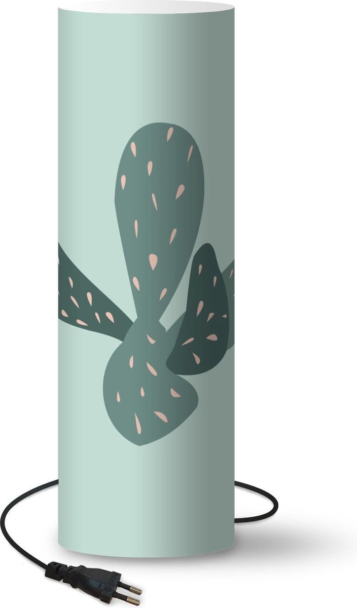 Lamp - Nachtlampje - Tafellamp slaapkamer - Zomer - Cactus - Abstract - 60 cm hoog - Ø19.1 cm - Inclusief LED lamp