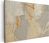 Artaza Canvas Schilderij Abstracte Kunst van een Cementen Muur - 120x80 - Groot - Foto Op Canvas - Wanddecoratie Woonkamer