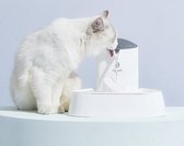 Els Pet Drinkfontein met filter - Katten/Honden - 1,5 Liter - Wit/Grijs