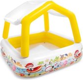 opblaaszwembad met zonnedak 57470NP 157 x 122 cm wit