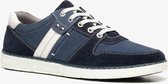 Van Beers leren heren sneakers - Blauw - Maat 42