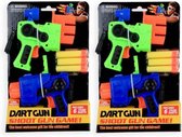 pistool soft gun 17 cm 2 stuks