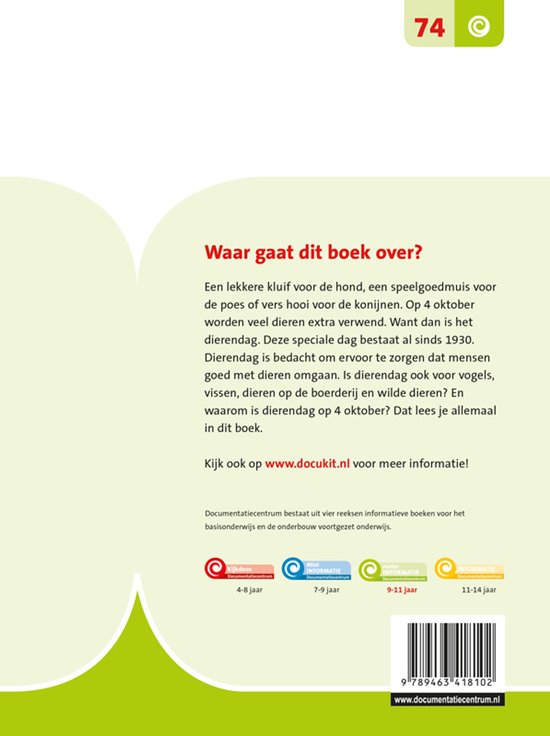 Junior Informatie 74 - Dierendag