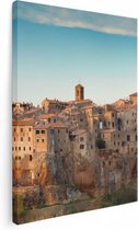 Artaza Canvas Schilderij Oude Stad in Toscane, Italië - 30x40 - Klein - Foto Op Canvas - Canvas Print