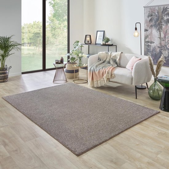 Carpet Studio Ohio Vloerkleed 160x230cm - Laagpolig Tapijt Woonkamer - Tapijt Slaapkamer - Kleed Beige