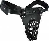 The Safety Net Leather Male Chastity Belt with Anal Plug Harness - BDSM - Chastity - BDSM - Bondage