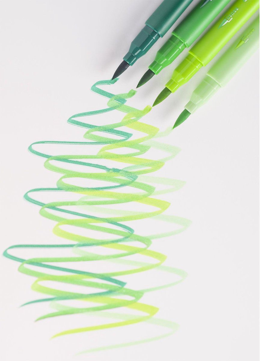 Bruynzeel Fineliner brushpennen set - 24 kleuren voor tekenen. — afbeelding 2