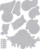 Sizzix Thinlits Snijmal Set - Winter Critters - 9 stuks