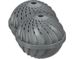 wasbol set van 2 - voor wasmachine - tot 1000x gebruiken - grijs