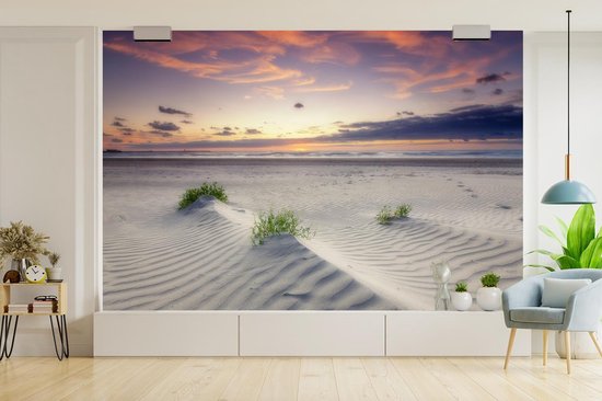 Papier peint Papier peint photo en vinyle - Coucher de soleil dans un paysage aux Nederland largeur 360 cm x hauteur 240 cm - Tirage photo sur papier peint (disponible en 7 tailles)