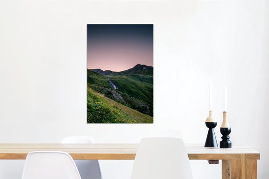 Décoration murale Métal - Peinture Aluminium Industriel - Autriche - Paysage - Vert - 40x60 cm - Dibond - Photo sur aluminium - Décoration murale industrielle - Pour le salon/chambre