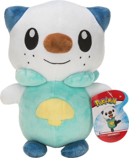 Pokémon Knuffel Oshawott Junior 20 Cm Pluche Groen/wit van Pokémon — afbeelding 4