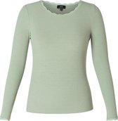 YEST Annebel Jersey Shirt - Greyed Mint - maat 46