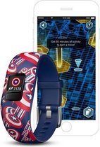 Bol.com Garmin Vívofit Junior 2 Activity Tracker - Captain America - Fitness Tracker voor Kinderen - Waterbestendig - Blauw aanbieding