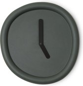 Ronde Klok Diepgroen / Round Clock Deepgreen- Design klok Werkwaardig