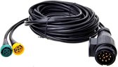 ProPlus Kabelset - 7 meter Kabel - Stekker 13 Polig naar 2 x Connector 5 Polig