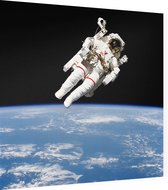 Bruce McCandless first spacewalk (ruimtevaart) - Foto op Dibond - 40 x 40 cm