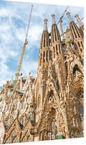 Gaudí's basiliek van de Sagrada Familia in Barcelona - Foto op Dibond - 60 x 90 cm