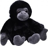 knuffel gorilla junior 18 cm pluche zwart