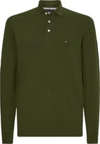 Tommy Hilfiger 1985 Long Sleeve Poloshirt Olijfgroen - maat L