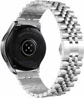 Strap-it Samsung Galaxy Watch 3 41mm Jubilee stalen band - zilver