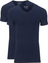 Slater 2-pack Stretch V-hals T-shirt Navy - maat M