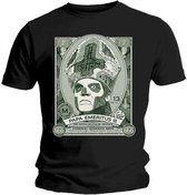 Ghost Heren Tshirt -S- Papa Cash Zwart