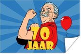 Poster Man - 70 Jaar verjaardag - Jubileum - 120x80 cm