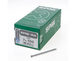 SPAX-Ra 1031010751005 Kozijnschroef, Cilinderkop, 7.5 x 100, Voldraad, T-STAR plus T30 - WIROX - 100 stuks
