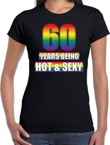 Hot en sexy 60 jaar verjaardag cadeau t-shirt zwart - dames - 60e verjaardag kado shirt Gay/ LHBT kleding / outfit L