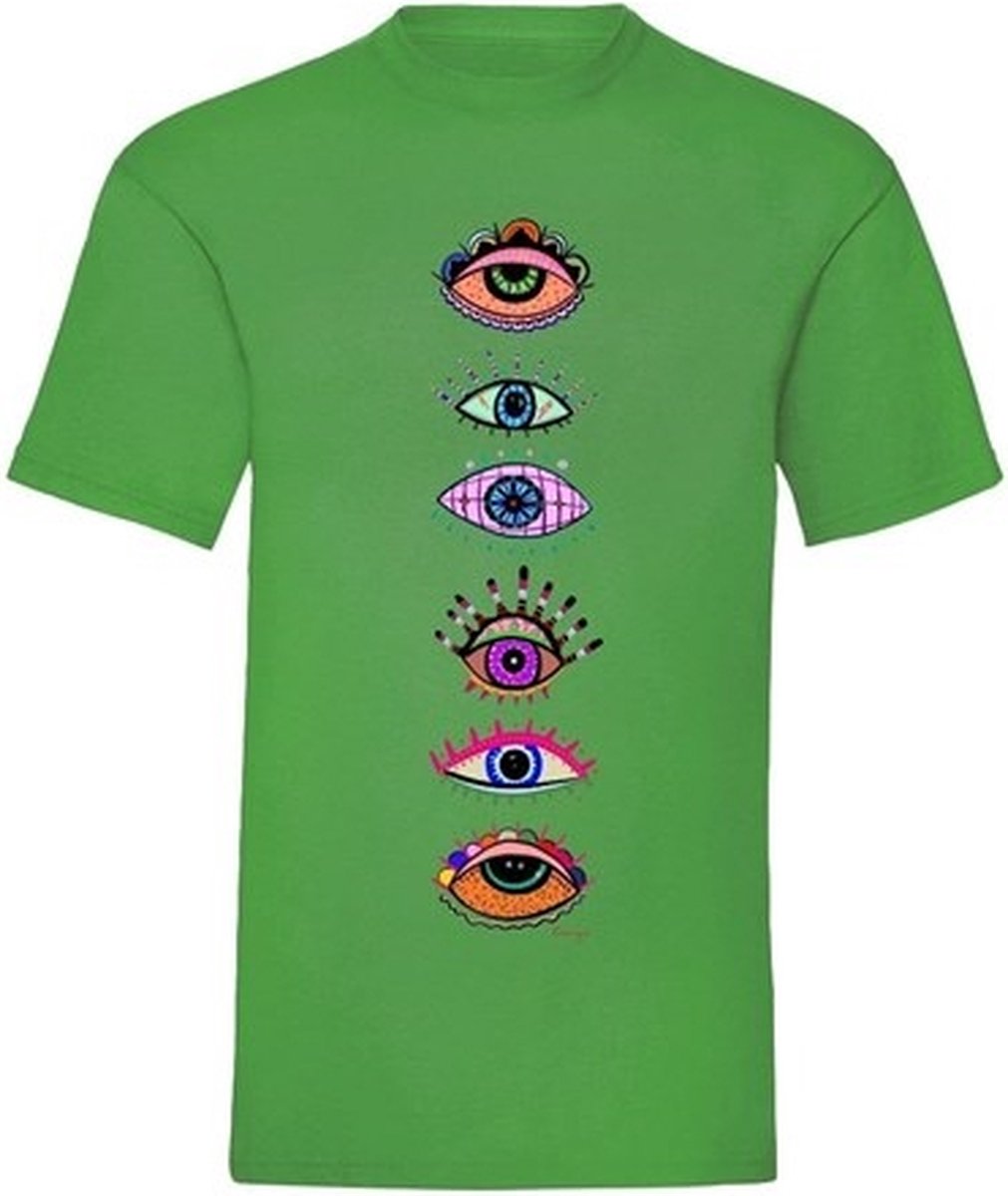 T-shirt Eyes - Happy green (L)