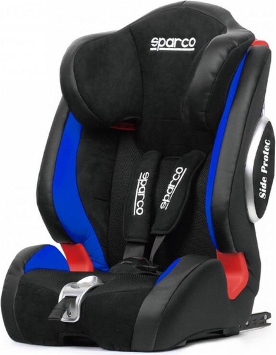 Autostoeltje Sparco F1000KI Zwart/Blauw - Autostoel - zitverhoger isofix - autostoel organizer - maxi cosi autostoel